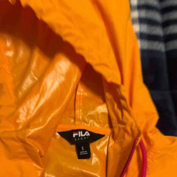 Fila Orange and Pink Trench Coat - Picture 4 of 5